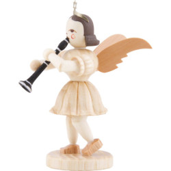 Kurzrockengel mit Klarinette, natur - 6,6 cm