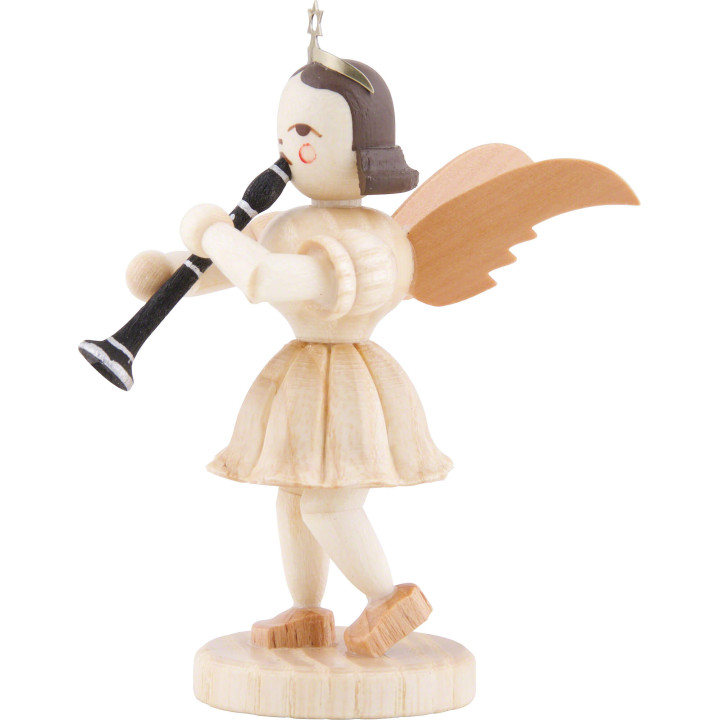 Kurzrockengel mit Klarinette, natur - 6,6 cm