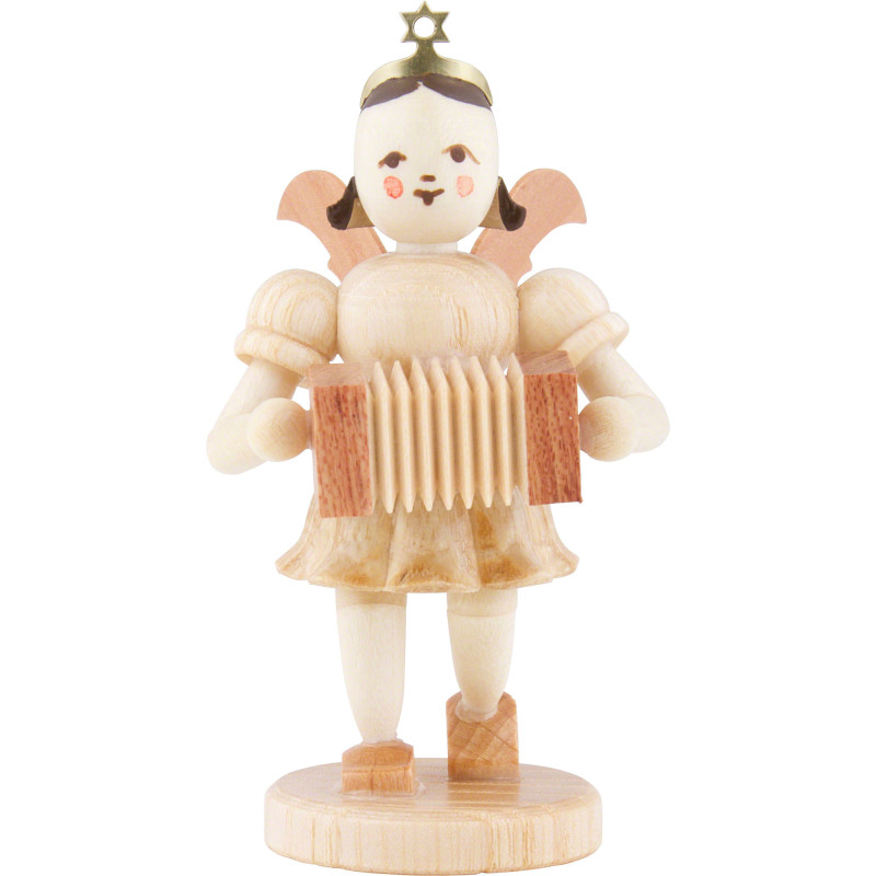 Kurzrockengel mit Harmonika, natur - 6,6 cm