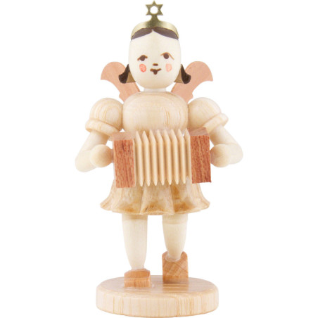 Kurzrockengel mit Harmonika, natur - 6,6 cm