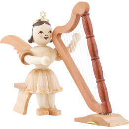 Angel Short Skirt Natural, Harp Sitting - 6,6 cm / 2.6 inch