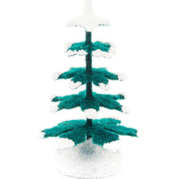 Fichte grün-weiß - 6,5 cm