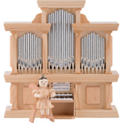 Kurzrockengel an der Orgel, natur - 15,5 cm