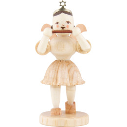 Kurzrockengel mit Mundharmonika, natur - 6,6 cm