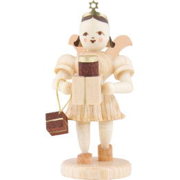 Kurzrockengel mit Geschenken, natur - 6,6 cm