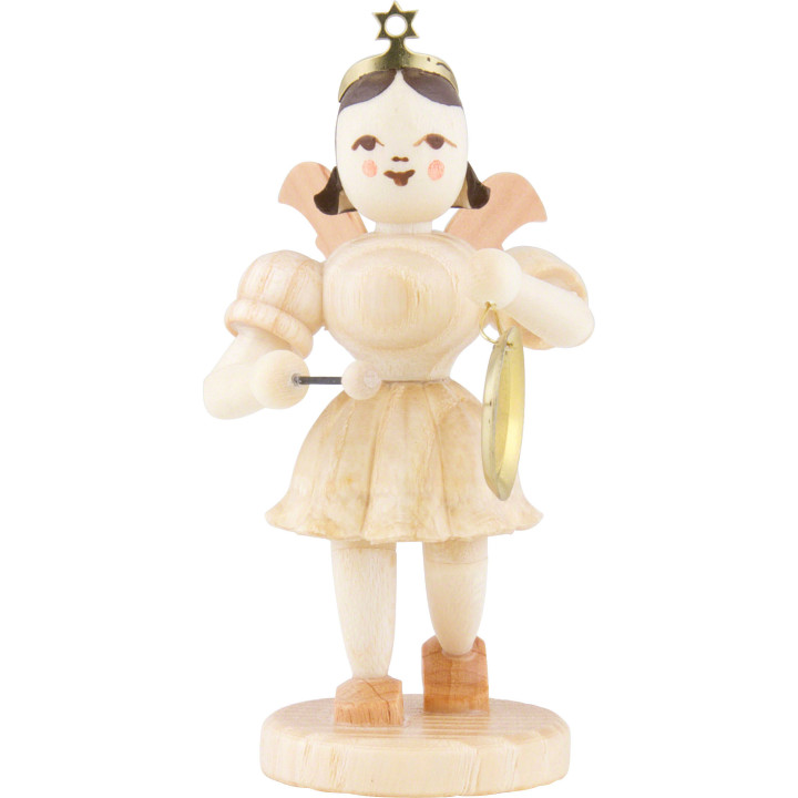 Kurzrockengel mit Gong, natur - 6,6 cm