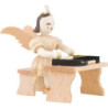 Angel Short Skirt Natural, with Zither - 6,6 cm / 2.6 inch