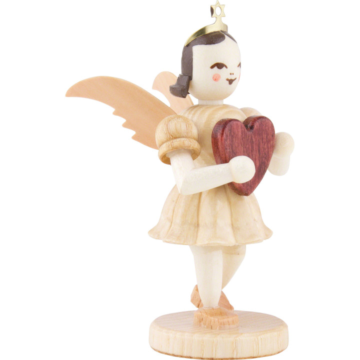 Angel Short Skirt Natural, Heart - 6,6 cm / 2.6 inch