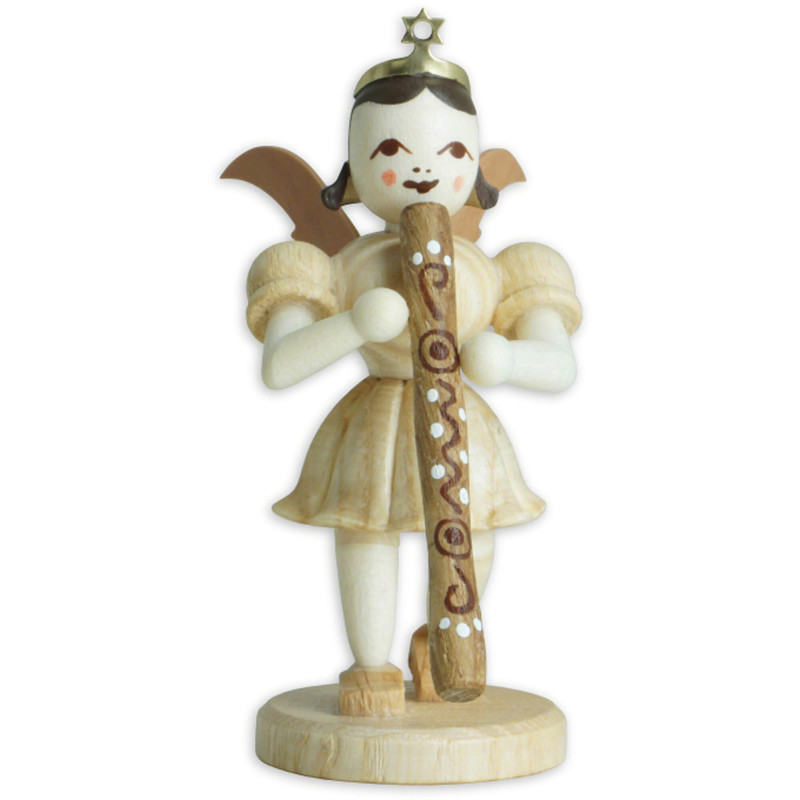 Kurzrockengel mit Didgeridoo, natur  - 6,6 cm