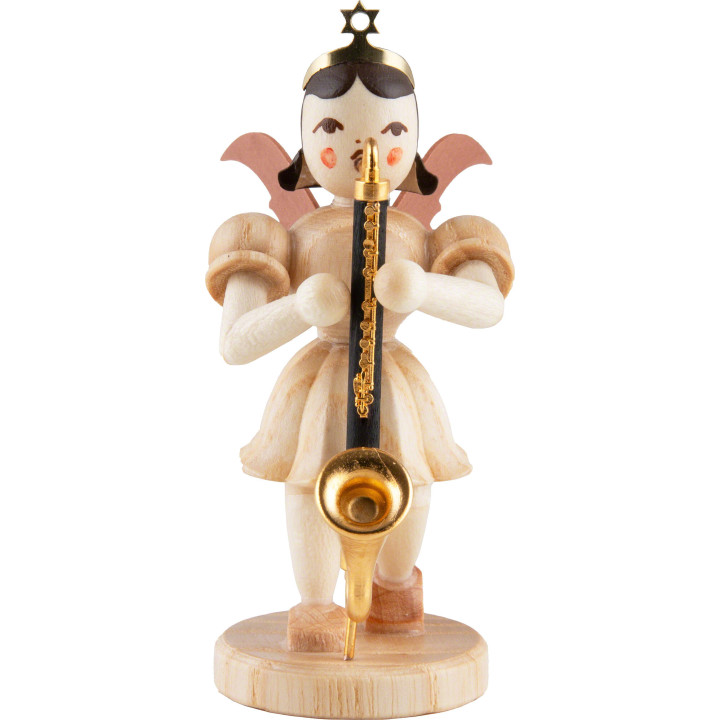 Kurzrockengel mit Bassklarinette, natur - 6,6 cm