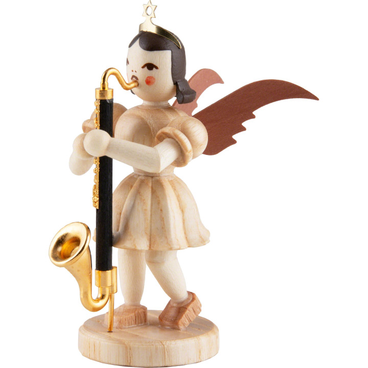 Kurzrockengel mit Bassklarinette, natur - 6,6 cm