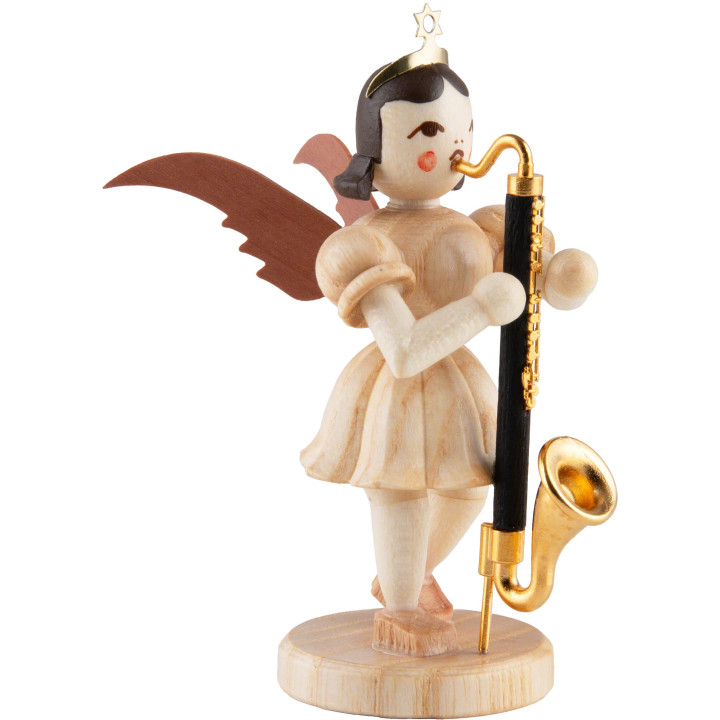 Kurzrockengel mit Bassklarinette, natur - 6,6 cm