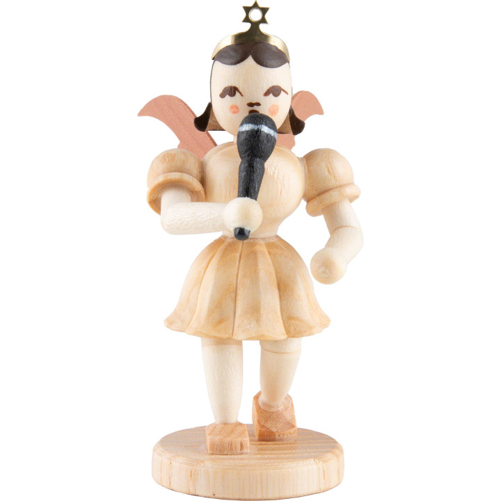 Kurzrockengel mit Mikrophon, natur - 6,6 cm