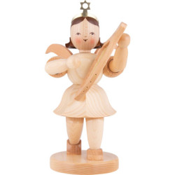 Shortskirt Angel Natural, with Lyre - 22 cm / 8.7 inch