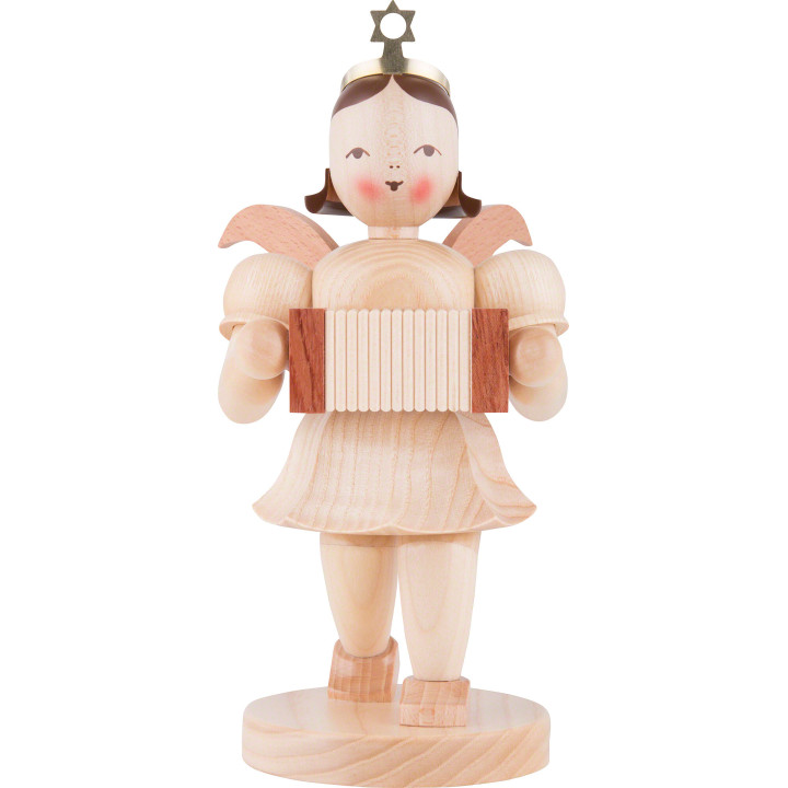 Shortskirt Angel Natural, with Harmonica - 22 cm / 8.7 inch