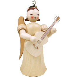 Langrockengel mit Gitarre, natur - 22 cm