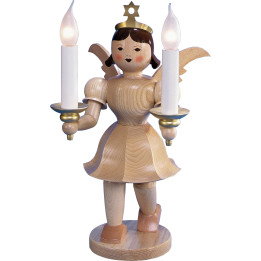 Decoration Angel Natural with Electric Lighting - 50 cm / 19.7 inch