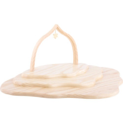 Angel Cloud with Three Levels, Natural with Arch - 46x30x20 cm / 7.9 inch
